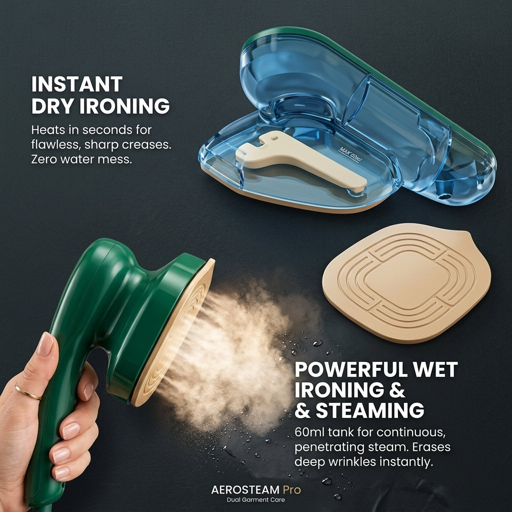 Portable Travel Steamer Iron for Clothes – Handheld, Lightweight & Fast Heat-Up